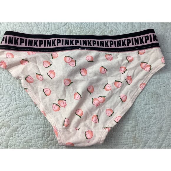 Set of 2 Victorias Secret PINK Womens Peach* Geometric Boyshort Panties*M*NWOT - Picture 4 of 7